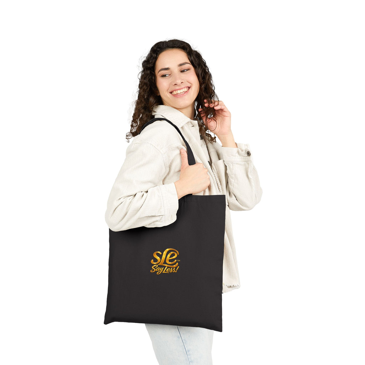 SLE Say Less!™ “My Circle Small” Cotton Canvas Tote Bag