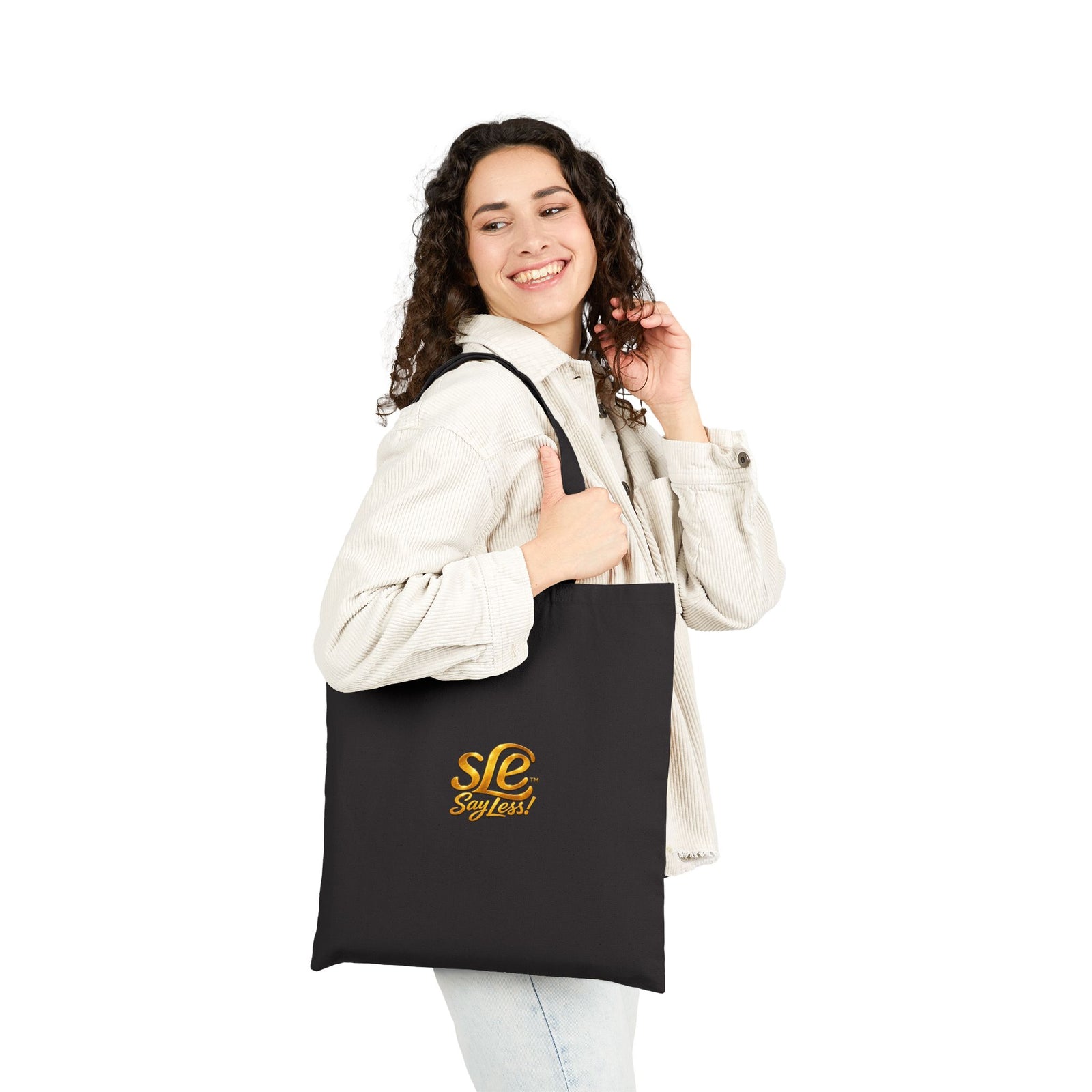 SLE Say Less!™ “My Circle Small” Cotton Canvas Tote Bag