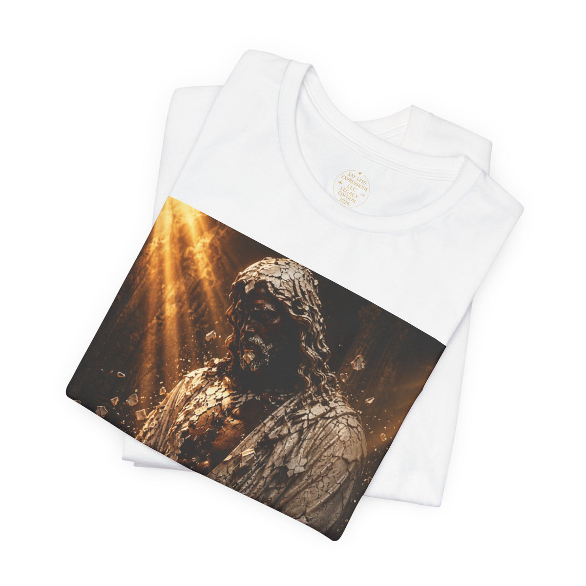 Jesus Is Black Graphic Tee — Say Less Back Print