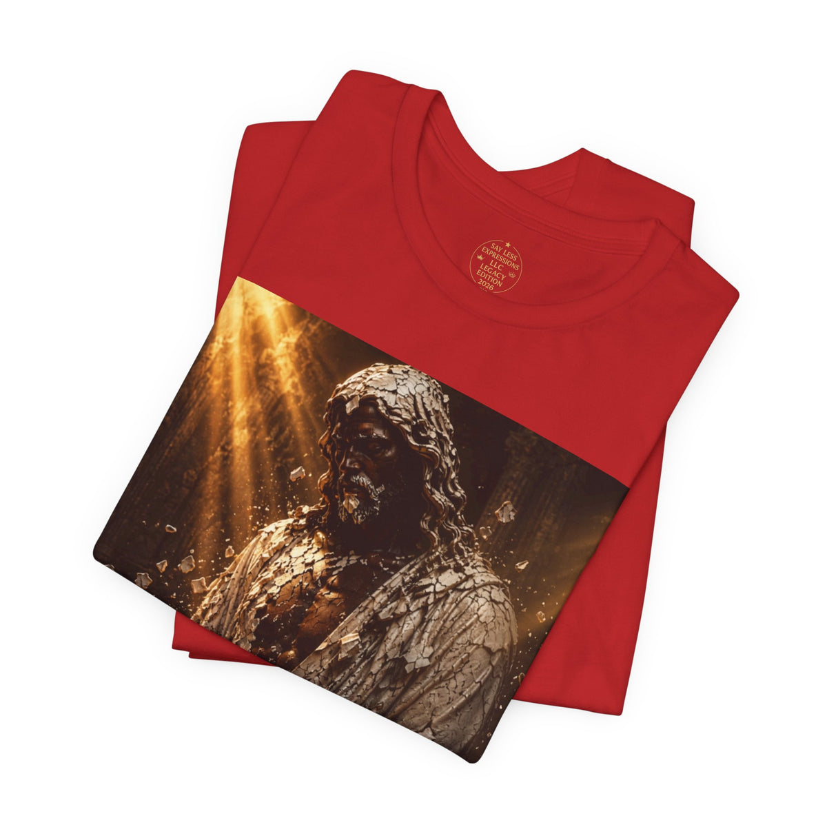 Jesus Is Black Graphic Tee — Say Less Back Print
