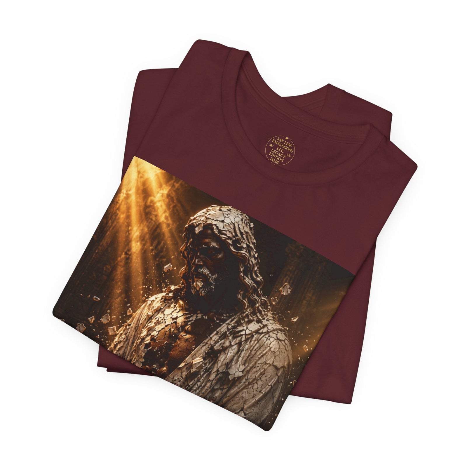 Jesus Is Black Graphic Tee — Say Less Back Print