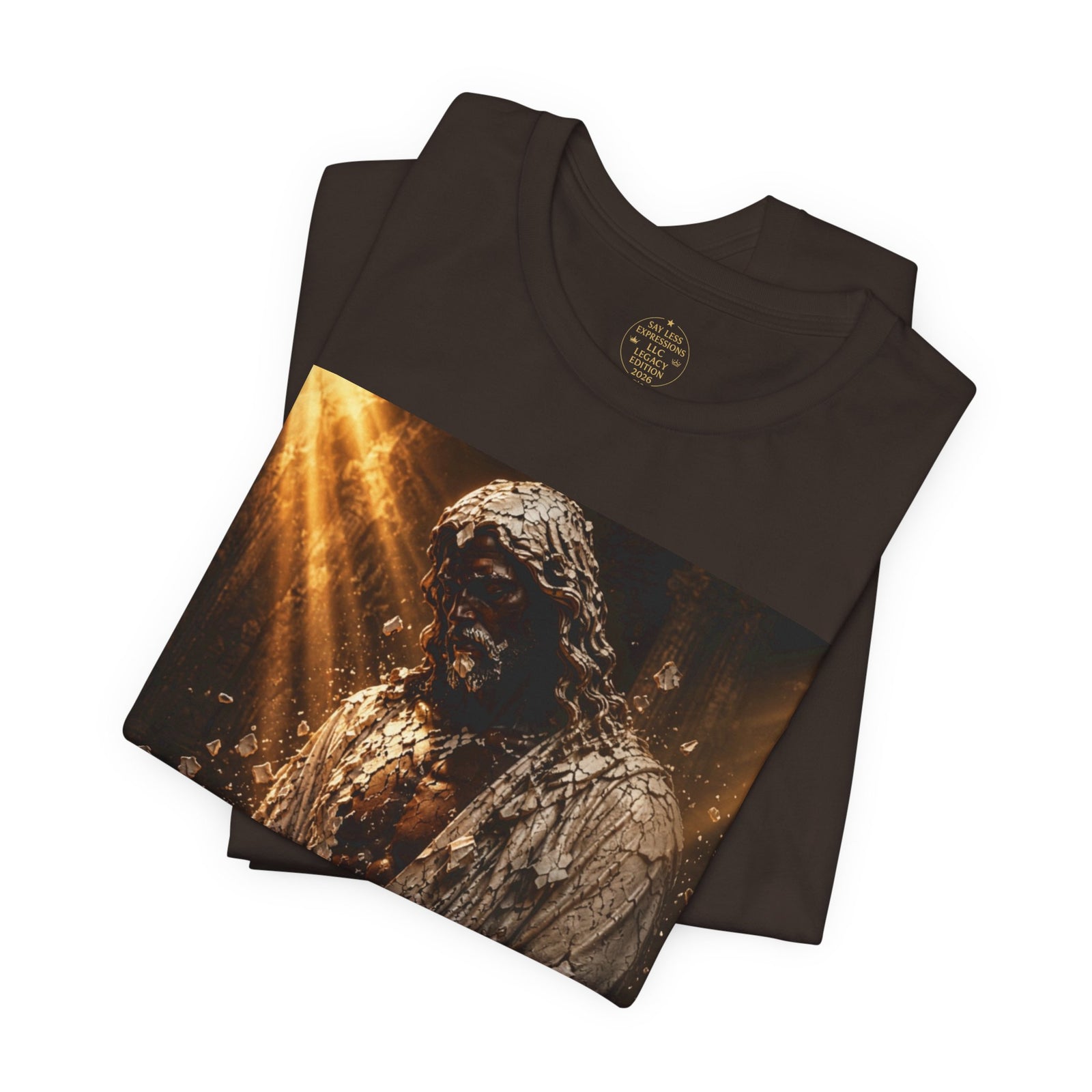 Jesus Is Black Graphic Tee — Say Less Back Print