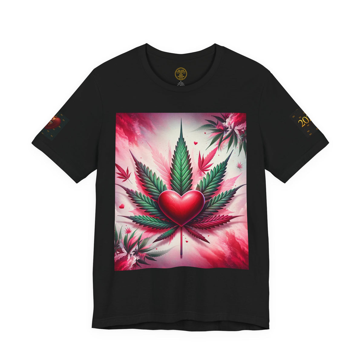 2026 V-Day Collection (T)  "Hearts Ablaze" Tee – Say Less 420 Tribute vol. 1